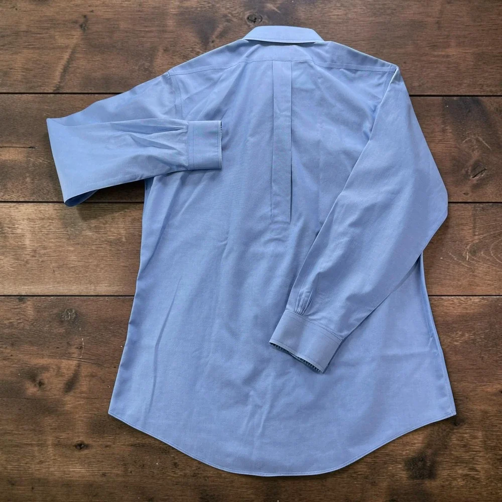 Brooks Brothers 1818 Regent Fit Light Blue Non-Iron Cotton Dress Shirt 15-2/3
